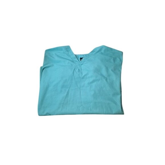 Natural Uniform Scrubs Top and Pants Set 3X Plus Size Cotton Blend 50 x 30 - Picture 13 of 16